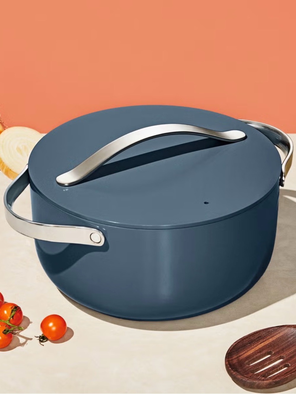Caraway Home Non-Stick Dutch Pan Navy  Casserole Pan & sauce pan set of 2 - Picture 15 of 15